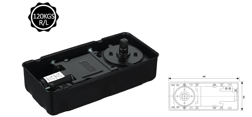 Floor hinge,Two Stage Speed Adjustable